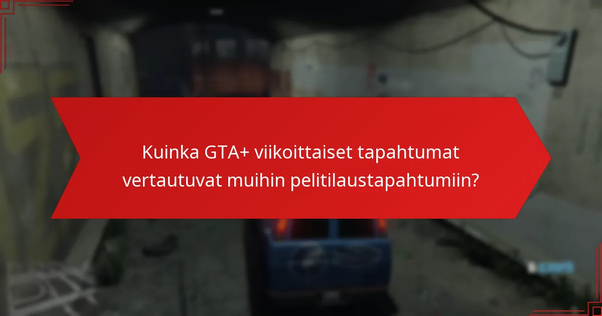 Kuinka pelaajat voivat osallistua GTA+ viikoittaisiin tapahtumiin?